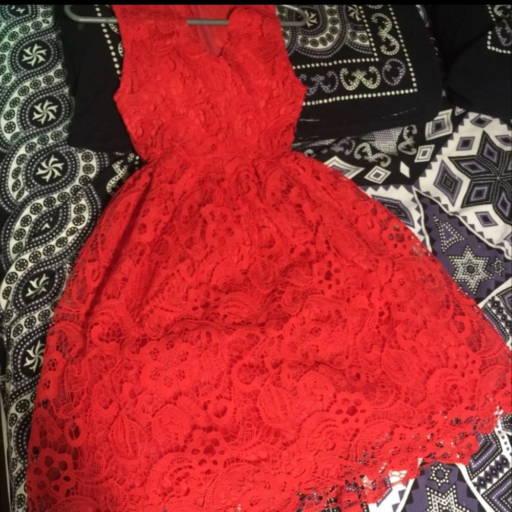 New Red Lace Dress!
